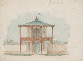 Karl Feigler – Fasáda záhradného domu 