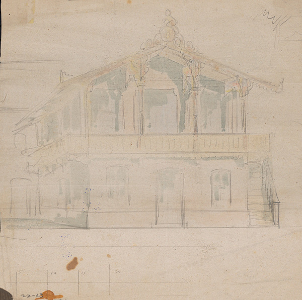 Karl Feigler – Návrh na fasádu záhrad. domu 