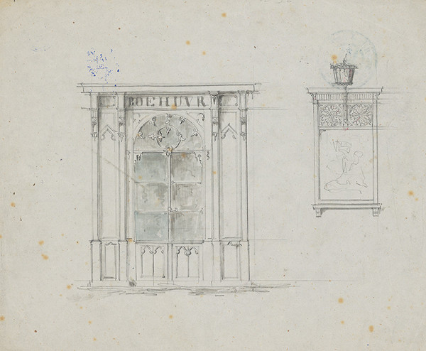 Karl Feigler – Náčrt fasády domu 