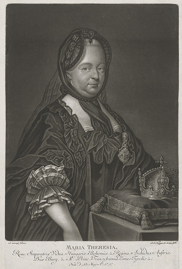 Johann Simon Negges, Joseph Ducreux – Portrét Márie Terézie 