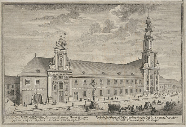 Salomon Kleiner – Kostol sv. Jána Krstiteľa a kláštor Milosrdných bratov vo Viedni 