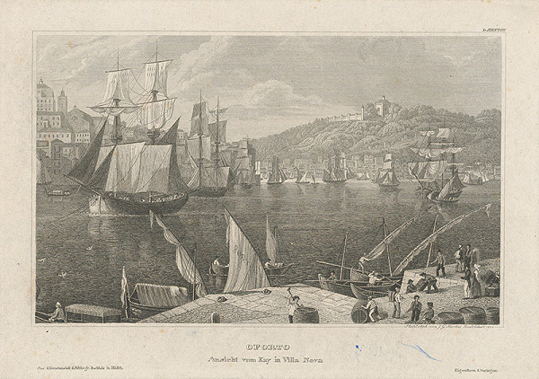 Johann Georg Martini – Oporto z prístavu Villa Nova 