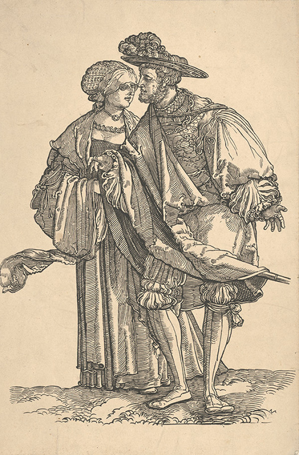 Nemecký maliar z 19. storočia – Muž a žena 