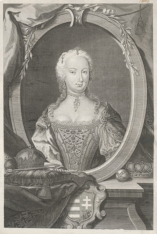 Franz Leopold Schmitner – Mária Terézia ako uhorská kráľovná 