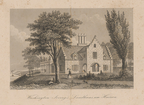 Stredoeurópsky maliar z 19. storočia – Letný dom Irvingsa Washingtona na Hudsone 