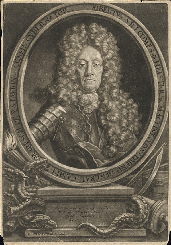 Christoph Weigel st. – Portrét generála Heistera 