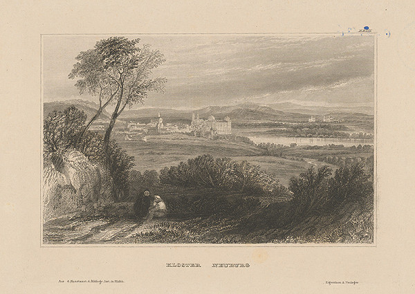 Nemecký maliar z 19. storočia – Kláštor Neuburg 