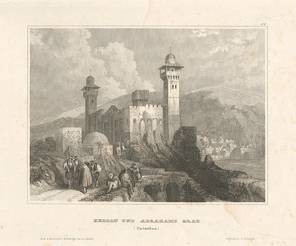 Nemecký maliar z 19. storočia – Mesto Hebron 