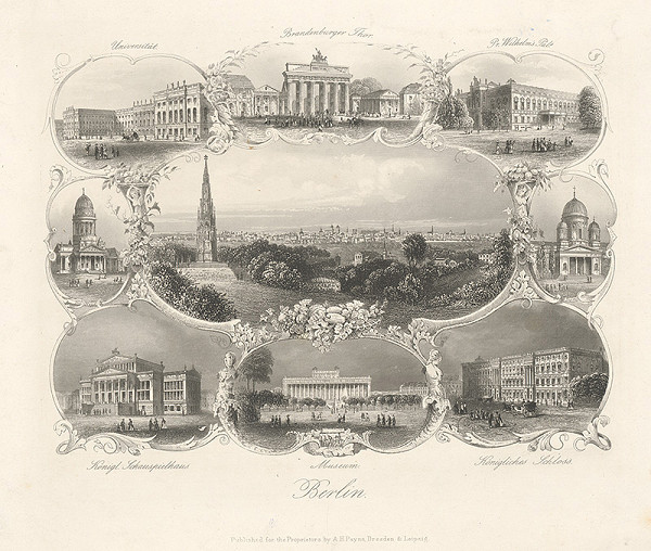 Nemecký maliar z 19. storočia – Pohľady z Berlína 