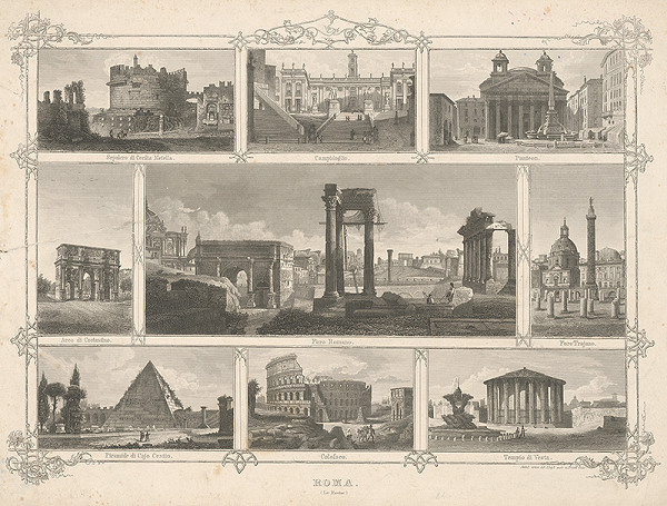 Taliansky maliar z 19. storočia – Pohľady z Ríma 