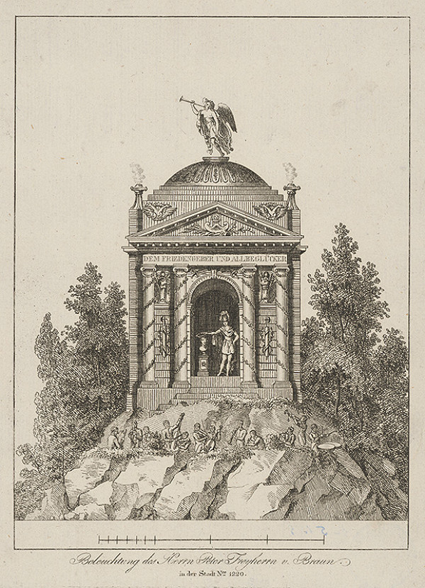 Nemecký maliar z 19. storočia – Osvietený pán Peter Freyherr von Braun 