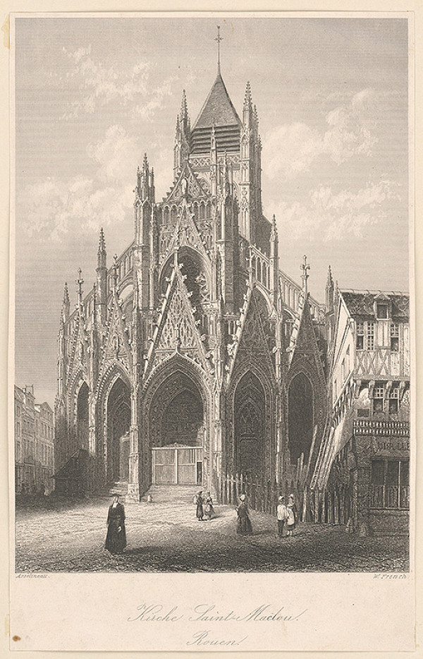 William French, Leon Auguste Asselineau – Kostol sv. Maclona v Rouen 