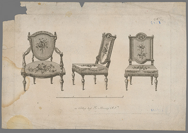 Stredoeurópsky grafik zo začiatku 19. storočia – Dekoratívny nábytok 