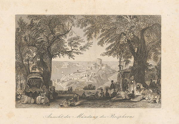 Nemecký maliar z 19. storočia – Pohľad na Bosphorus 