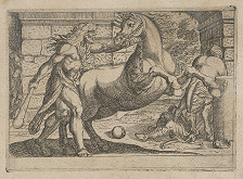 Antonio Tempesta, Nicolaus van Aelst – Skrotenie koňa. Herakles. 
