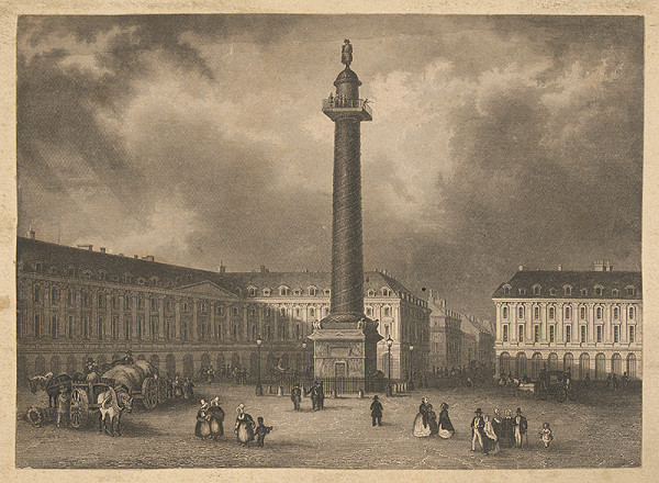 Francúzsky maliar z 19. storočia – Námestie Vendom 