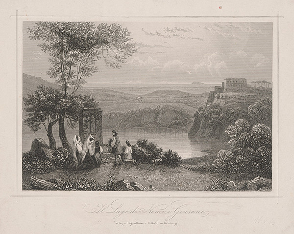 Stredoeurópsky maliar z 19. storočia – Jazero Nemi 