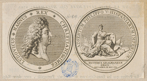 Stredoeurópsky maliar z 18. storočia – Pamätná medaila Ľudovíta XIV. 