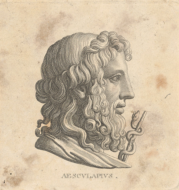 Taliansky maliar z 19. storočia – Aesculapius 
