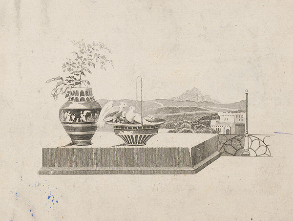 Stredoeurópsky grafik z 1. polovice 19. storočia – Symbolická kreba 