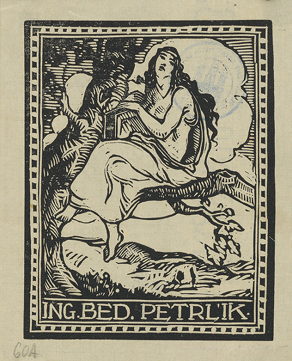 Český grafik zo začiatku 20. storočia – Ex libris ing. Bed.Petrlík 