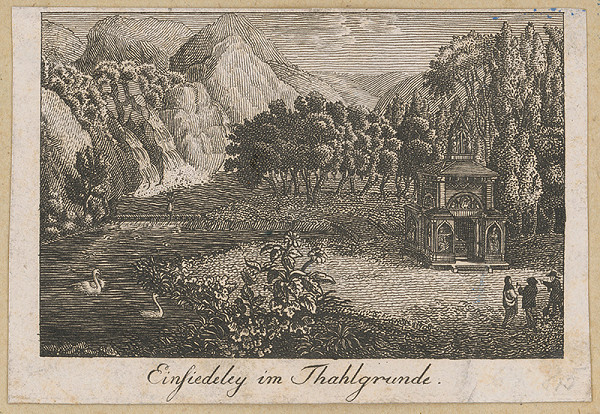 Stredoeurópsky grafik z 18. storočia – Samota v Thahlgrunde 