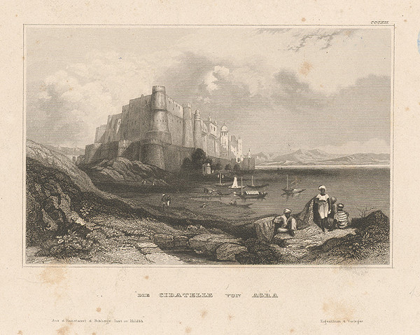Stredoeurópsky grafik z 19. storočia – Pevnosť Agra 