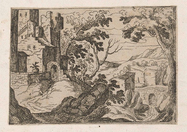 Stredoeurópsky grafik z konca 17. storočia – Krajina 