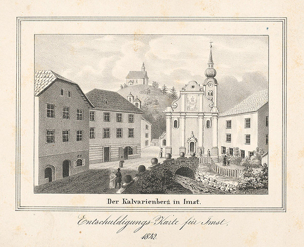 Stredoeurópsky grafik z polovice 19. storočia – Kalvária v Imste 