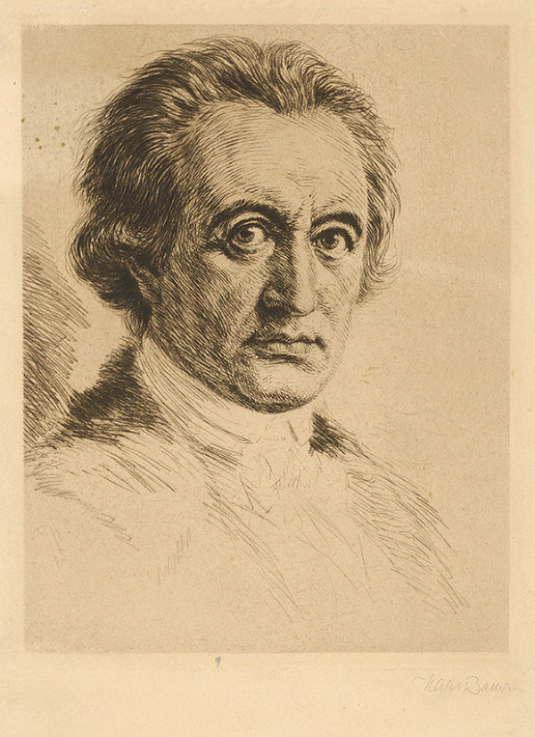 Stredoeurópsky grafik zo začiatku 20. storočia – Portrét muža 