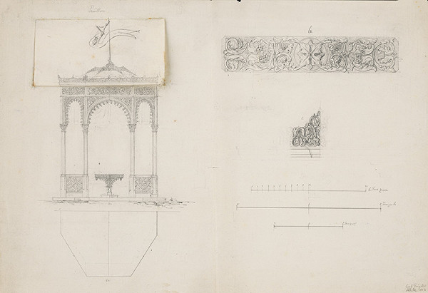 Karl Feigler – Návrh na fasádu záhrad. pavilónu 