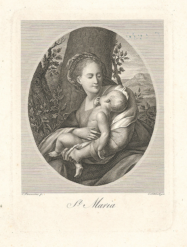 Johann Carl Schleich st., Camillo Procaccini, Giovanni Battista Crespi – Madona s dieťaťom 