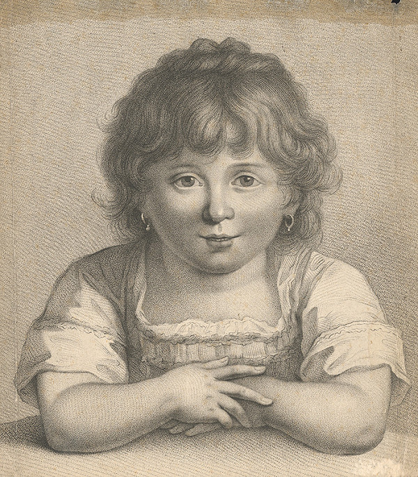 Stredoeurópsky grafik z 19. storočia – Dievčatko 