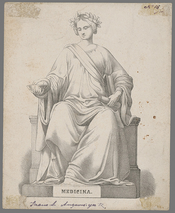 Stredoeurópsky grafik z 19. storočia – Medicina 