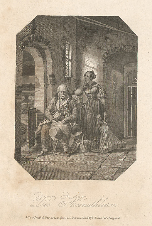 Stredoeurópsky grafik z 19. storočia – Bez domova 