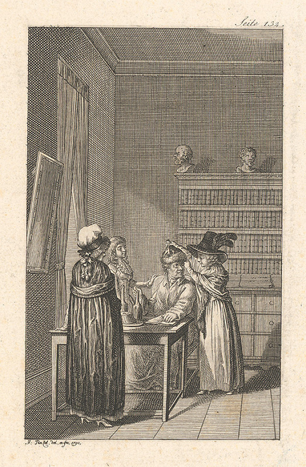 Johann Georg Penzel – V knihovni 