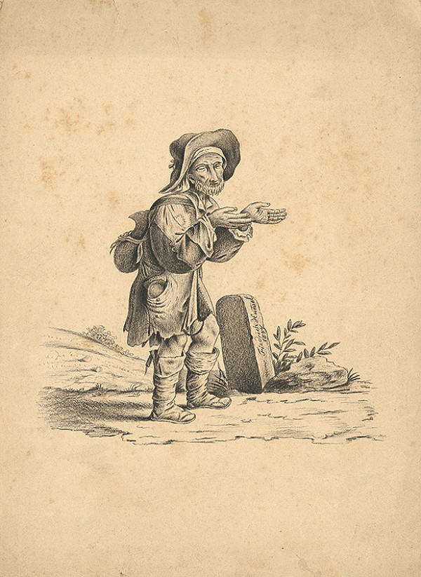 Stredoeurópsky grafik z 19. storočia – Tulák 