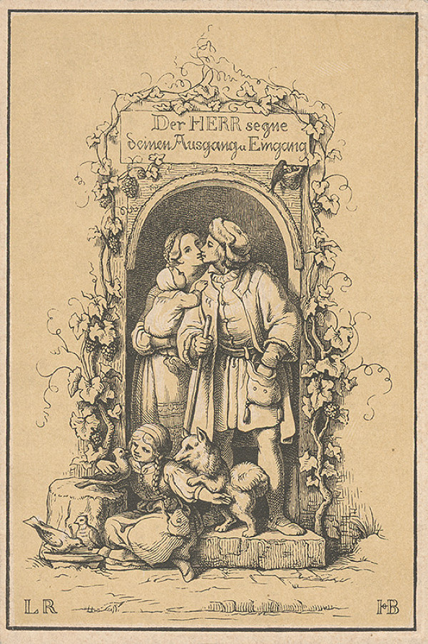 Hugo Bürkner, Adrian Ludwig Richter – Rodinná scéna 