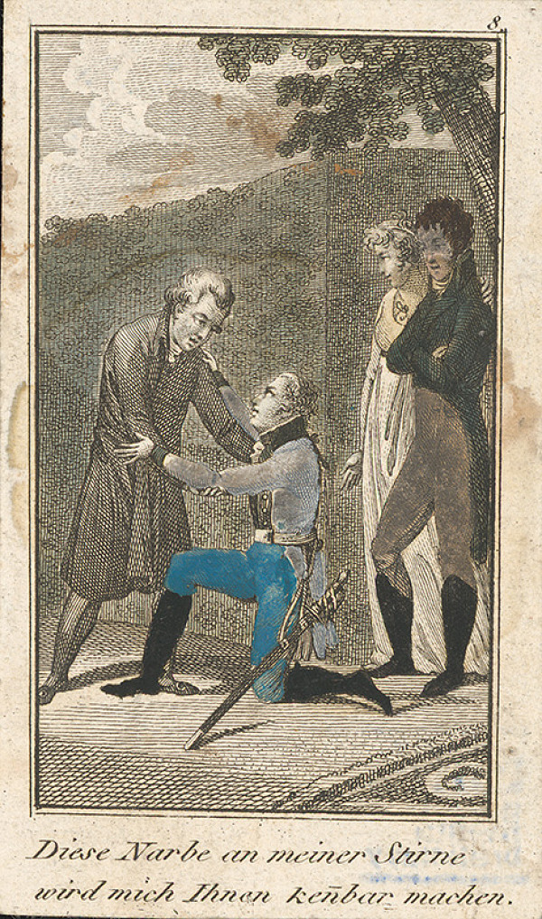 Stredoeurópsky grafik z 19. storočia – Rodinná scéna 