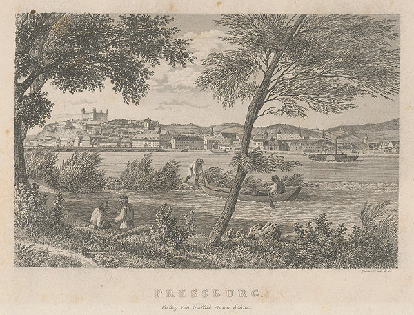 Christoph Schmidt – Pohľad na Bratislavu z juhovýchodu 