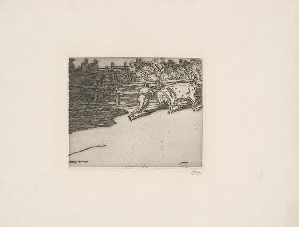 Stredoeurópsky grafik z 20. storočia – Býčie zápasy 