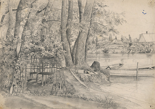 Stredoeurópsky grafik z 19. storočia – Krajinka 