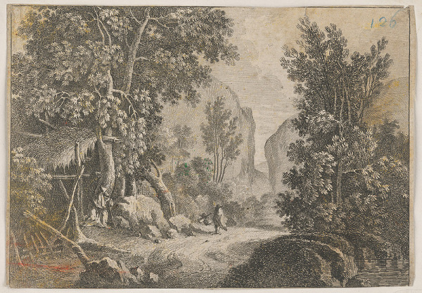 Stredoeurópsky grafik z 18. storočia – Krajinka 