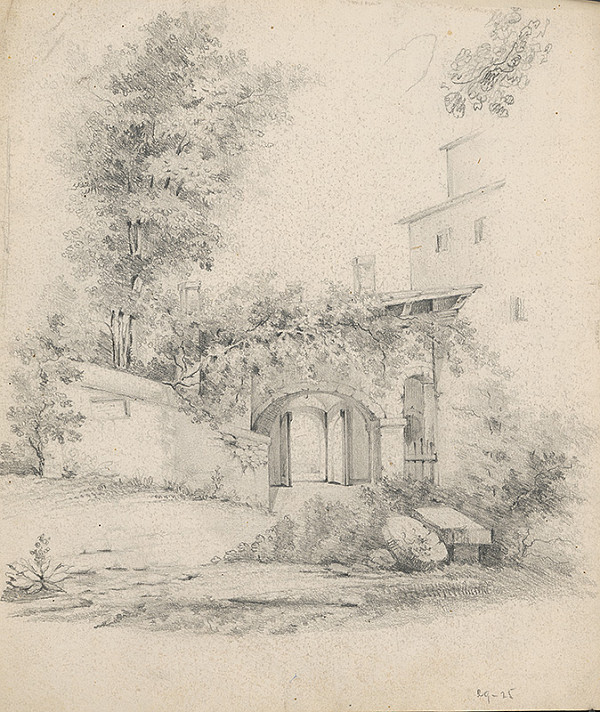 Stredoeurópsky grafik z 19. storočia – Zámok 