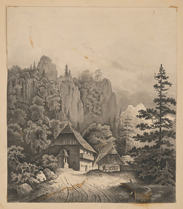 Stredoeurópsky grafik z 19. storočia – Alpská krajina 