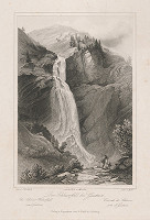 Caspar Huber, Johann Fischbach – Vodopád Schleier pri Gasteine 