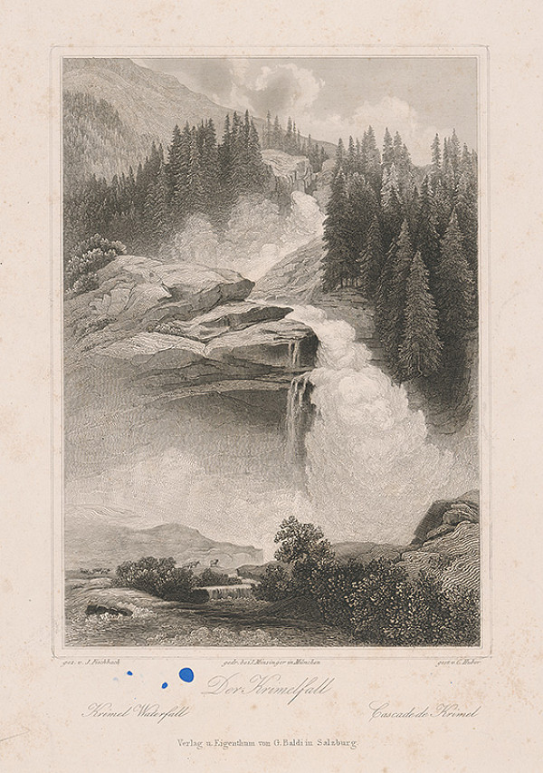 Conrad Huber, Johann Fischbach – Vodopád Krimel 