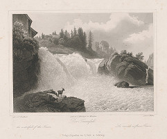 Conrad Huber, Johann Fischbach – Vodopád Traun 