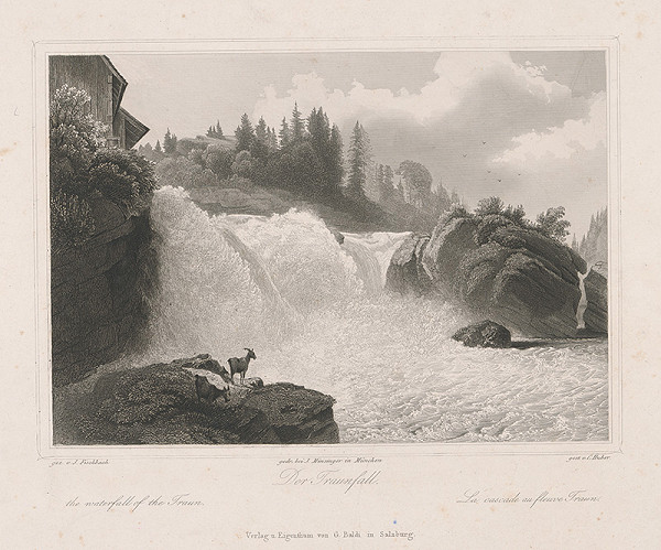 Conrad Huber, Johann Fischbach – Vodopád Traun 