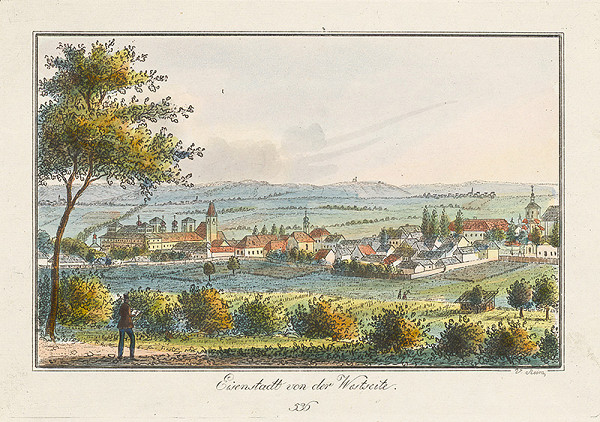 Johann Vincenz Reim – Eisenstadt zo západnej strany 